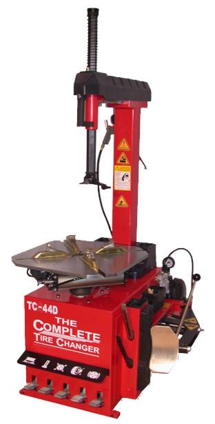 Tilt back rim clamp tire machine